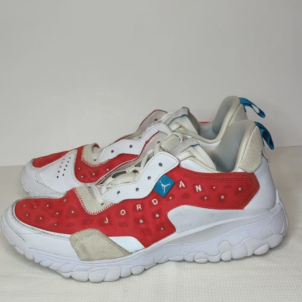 Nike Jordan Delta 2 Chile Red White Sneakers CV8121-600 Men's Size 12.5